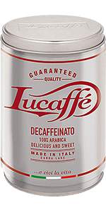 Lucaffe Kaffee Espresso Decaffeinato gemahlen 250g Dose