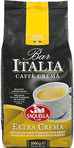 Saquella Kaffee Espresso Bar Italia Extra Crema 1kg Bohnen